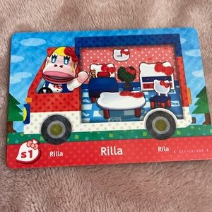 Animal Crossing Amiibo card: S1 Rilla